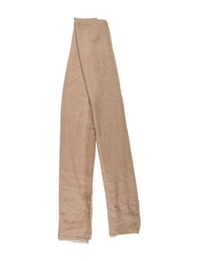 Pre-owned Hermes Cashmere Shawl In Neutral
