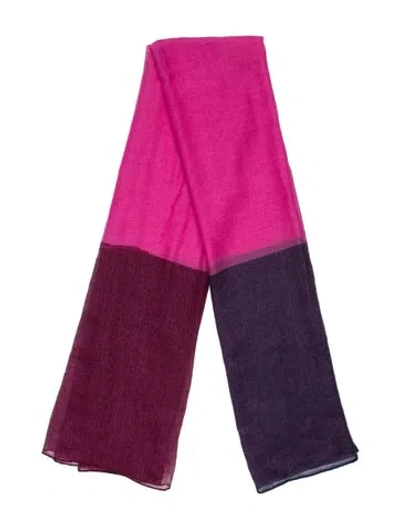 Pre-owned Hermes Cashmere Shawl In Purple