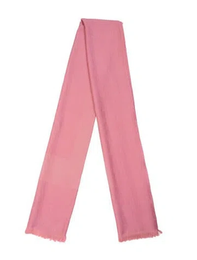 Pre-owned Hermes Cashmere Shawl W/ Tags In Pink