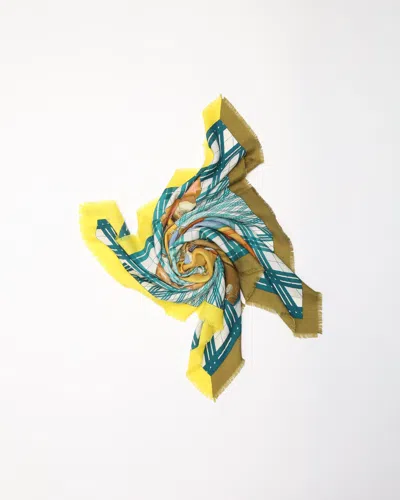 Pre-owned Hermes Hermès Cashmere Silk Scarf