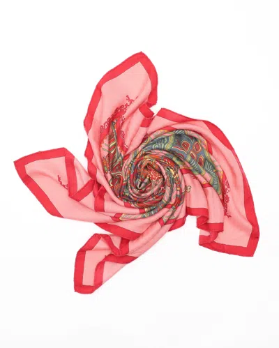Pre-owned Hermes Hermès Cashmere Silk Scarf 90