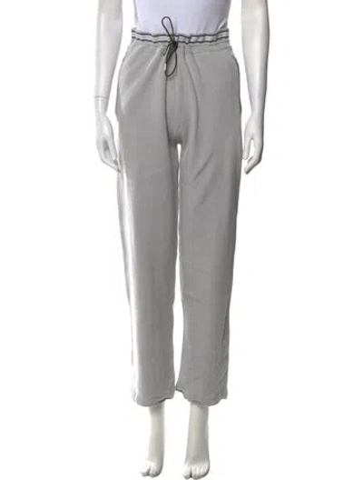 Pre-owned Hermes Cashmere Straight Leg Pants In Gray
