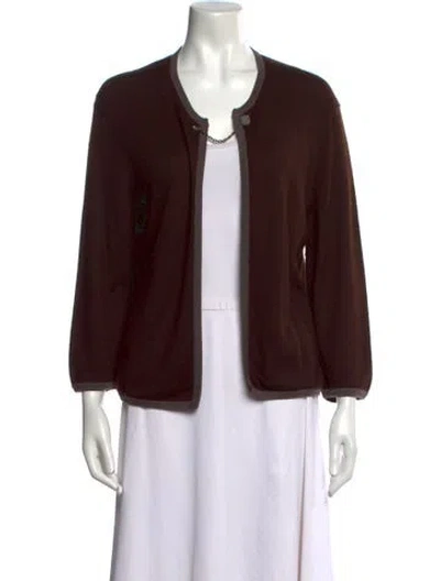 Pre-owned Hermes Cashmere Sweater In Brown