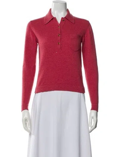 Pre-owned Hermes Cashmere Sweater In Red