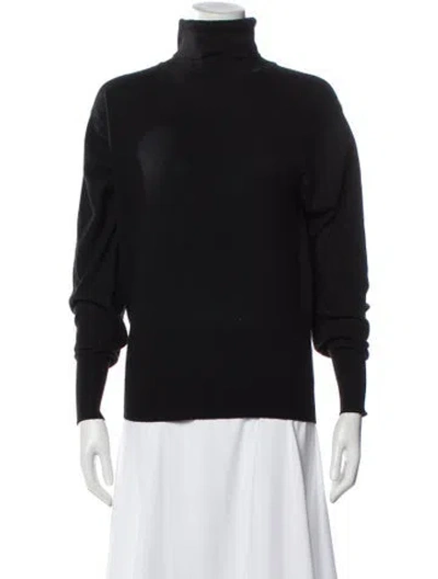 Pre-owned Hermes Cashmere Turtleneck Sweater In Black