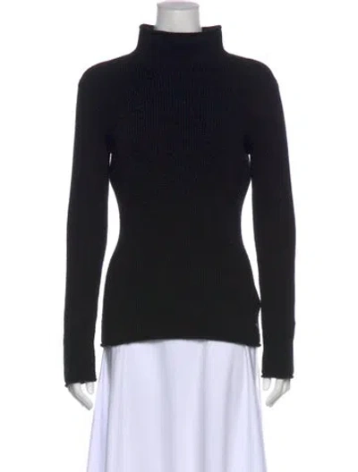 Pre-owned Hermes Cashmere Turtleneck Sweater In Black
