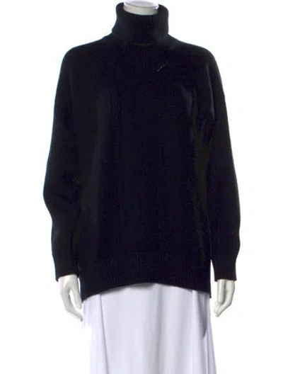 Pre-owned Hermes Cashmere Turtleneck Sweater In Black