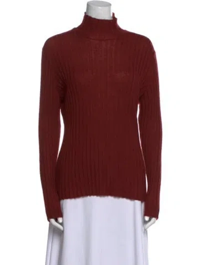 Pre-owned Hermes Cashmere Turtleneck Sweater In Brown