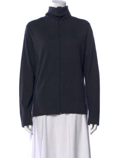 Pre-owned Hermes Cashmere Turtleneck Sweater In Grey
