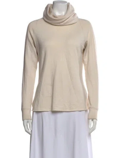 Pre-owned Hermes Cashmere Turtleneck Sweater In Neutral