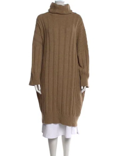 Pre-owned Hermes Cashmere Turtleneck Sweater In Neutrals