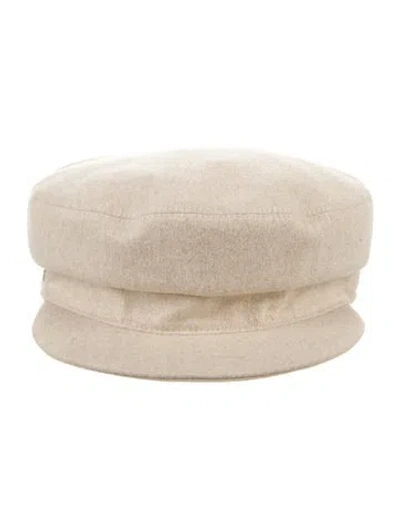 Pre-owned Hermes Cashmere Vauban Cap In Neutral