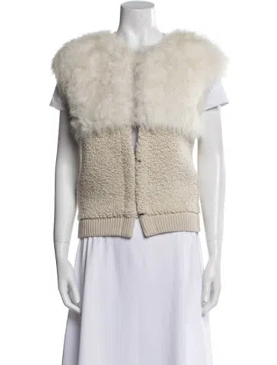 Pre-owned Hermes Cashmere Vest In Neutral