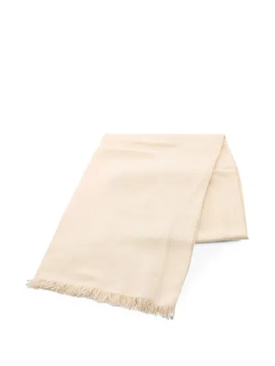 Pre-owned Hermes Cashmere Wool Stall In Neutral