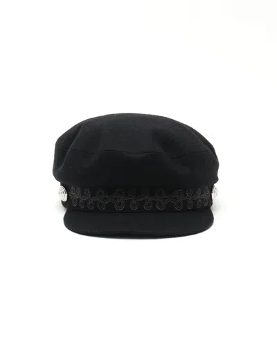 Hermes Hermès Casquette Cabourg En Finesse Cap, Size 58 In Black