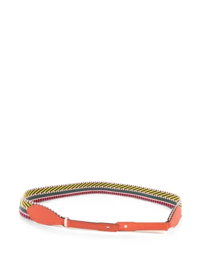 Pre-owned Hermes Cavale To Go Shoulder Strap In Yellow