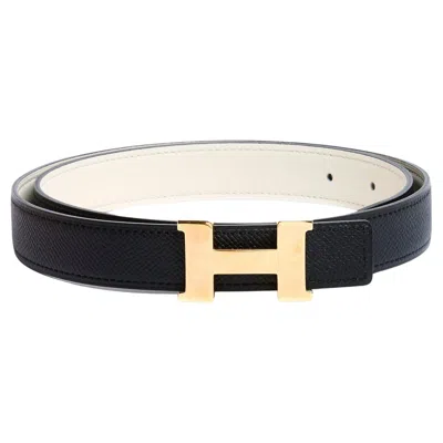Pre-owned Hermes Hermès Ceinture A Composer T80 Constance Rose Gold Reversible Leather Belt Us32 In Red