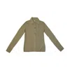 Hermes Chain Pattern Semi Wool Sweater Khaki