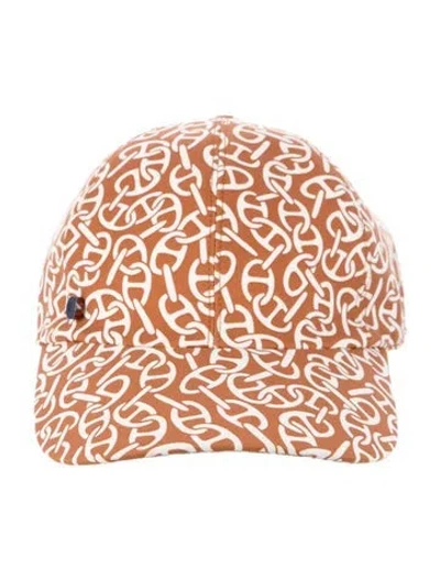 Pre-owned Hermes Chaine Cap In Brown