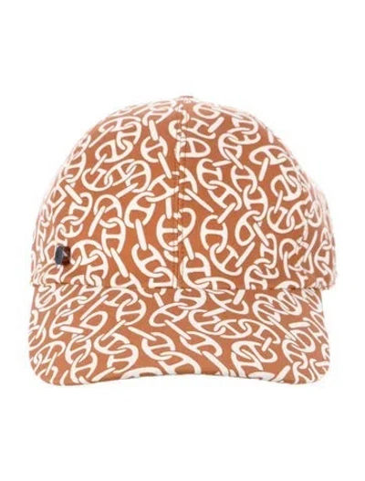 Pre-owned Hermes Chaine Cap In Brown