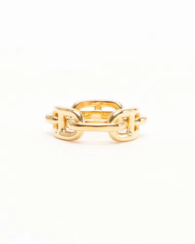 Pre-owned Hermes Hermès Chaine D Ancre Scarf Ring
