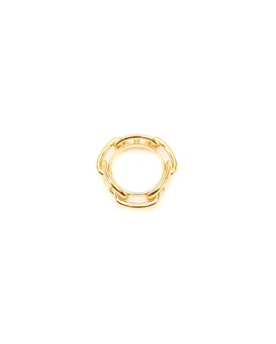 Pre-owned Hermes Hermès Chaine D Ancre Scarf Ring In Gold
