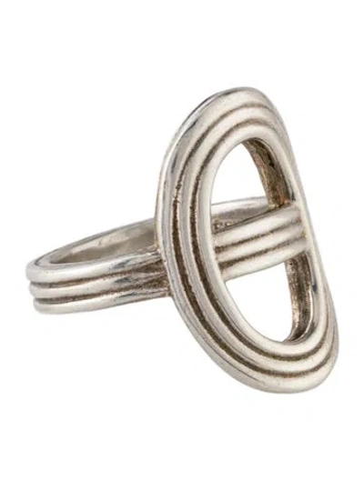 Pre-owned Hermes Chaine D'ancre 24 Cocktail Ring In Multi