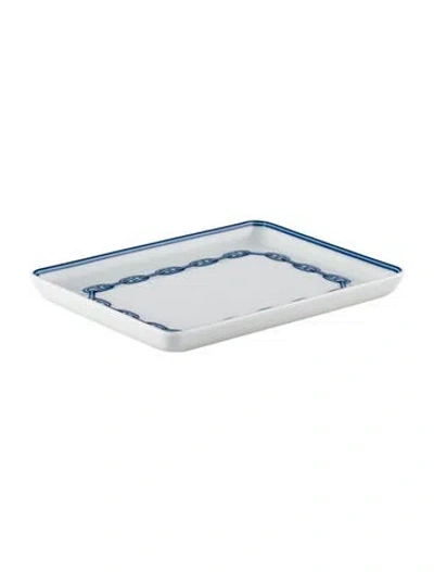 Pre-owned Hermes Chaîne D'ancre Ashtray In White