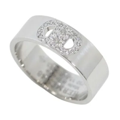 Pre-owned Hermes Chaine D'ancre Band Ring ()