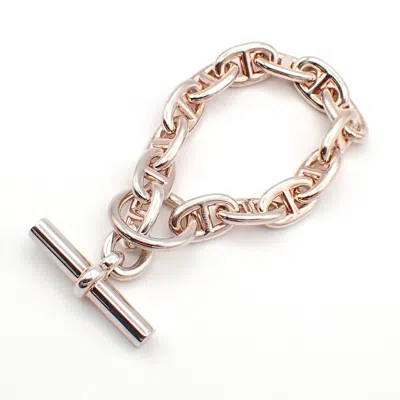 Pre-owned Hermes Chaine D'ancre Bracelet 18k Rose Gold Gold Rose_gold Bracelet Jewelry ()