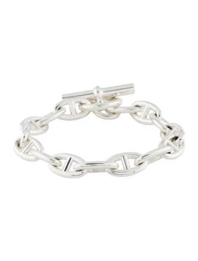 Pre-owned Hermes Chaine D'ancre Bracelet, Large Model, 7.25" In Multi
