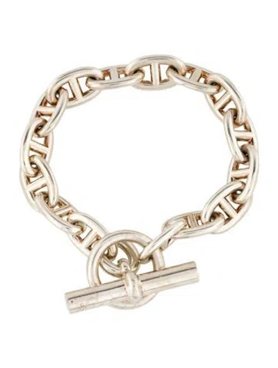 Pre-owned Hermes Chaine D'ancre Bracelet, Medium Model, 6.25" In Multi