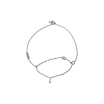 Hermes Chaine D'ancre Chaos Fancy Bracelet With Diamonds White Gold
