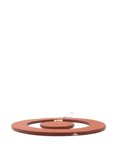 Pre-owned Hermes Chaine D'ancre Charm In Orange
