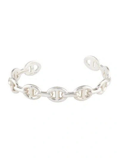 Pre-owned Hermes Chaine D'ancre Enchainee Bracelet, Medium Model, 6.5" In Multi