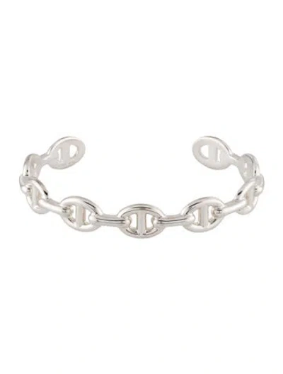 Pre-owned Hermes Chaine D'ancre Enchainee Bracelet, Medium Model, 7" In Multi