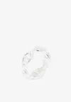 Hermes Chaine D'ancre Enchainee Pm Ring In Silver In Silver