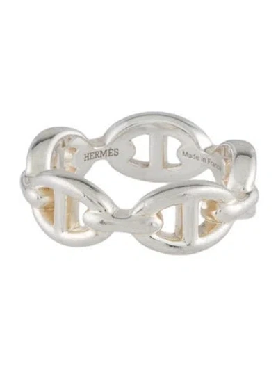 Pre-owned Hermes Chaine D'ancre Enchainee Ring In Multi