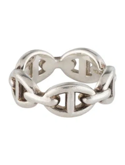 Pre-owned Hermes Chaine D'ancre Enchainee Ring In Multi