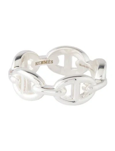 Pre-owned Hermes Chaine D'ancre Enchainee Ring, Small Model In Multicolor