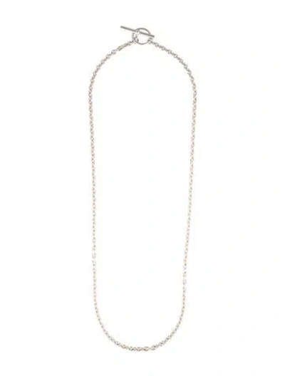Pre-owned Hermes Chaine D'ancre Necklace, 35" In Multi