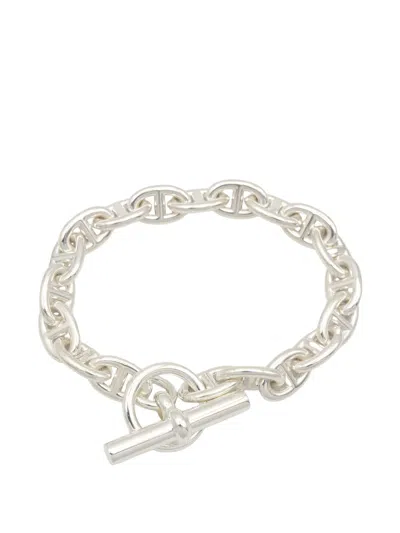 Pre-owned Hermes Chaîne D'ancre Pm Silver Bracelet