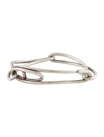 Pre-owned Hermes Chaine D'ancre Punk Bracelet, 6.5" In Multi