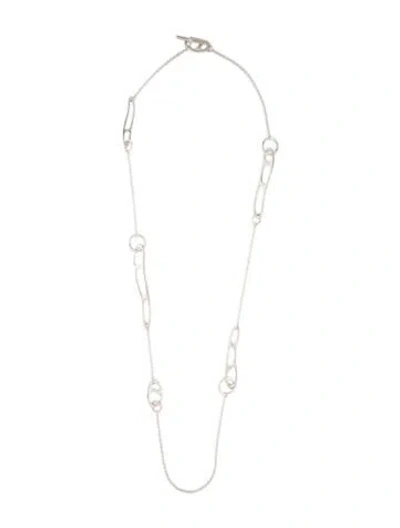 Pre-owned Hermes Chaine D'ancre Punk Long Necklace, 39.5" In Multicolor