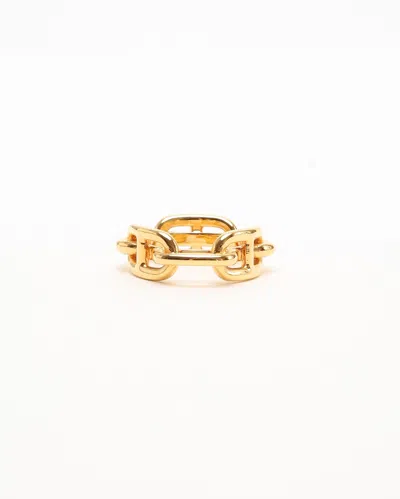 Pre-owned Hermes Hermès Chaine D'ancre Scarf Ring