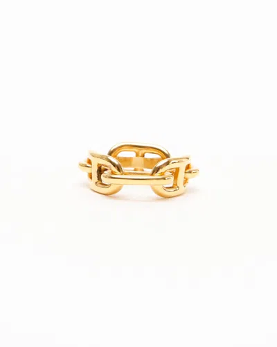 Pre-owned Hermes Hermès Chaine D'ancre Scarf Ring