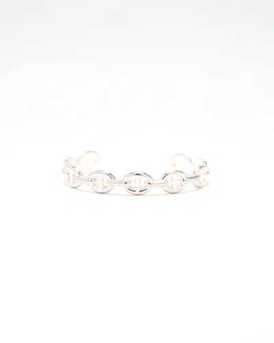 Pre-owned Hermes Hermès Chaîne D'ancre Silver Bracelet