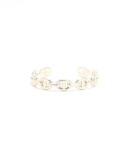 Pre-owned Hermes Hermès Chaîne D'ancre Silver Bracelet