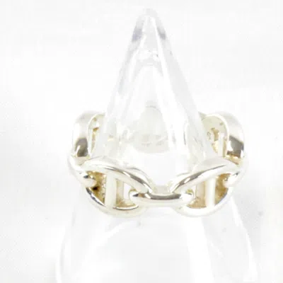 Pre-owned Hermes Chaine D'ancre Silver Silver 925 Band Ring ()