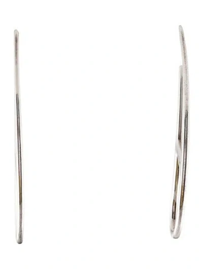 Pre-owned Hermes Chaine D'ancre Twist Earrings In Multi